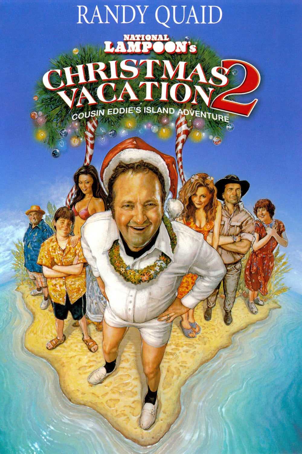 Poster for the movie "Christmas Vacation 2: Cousin Eddie's Island Adventure"