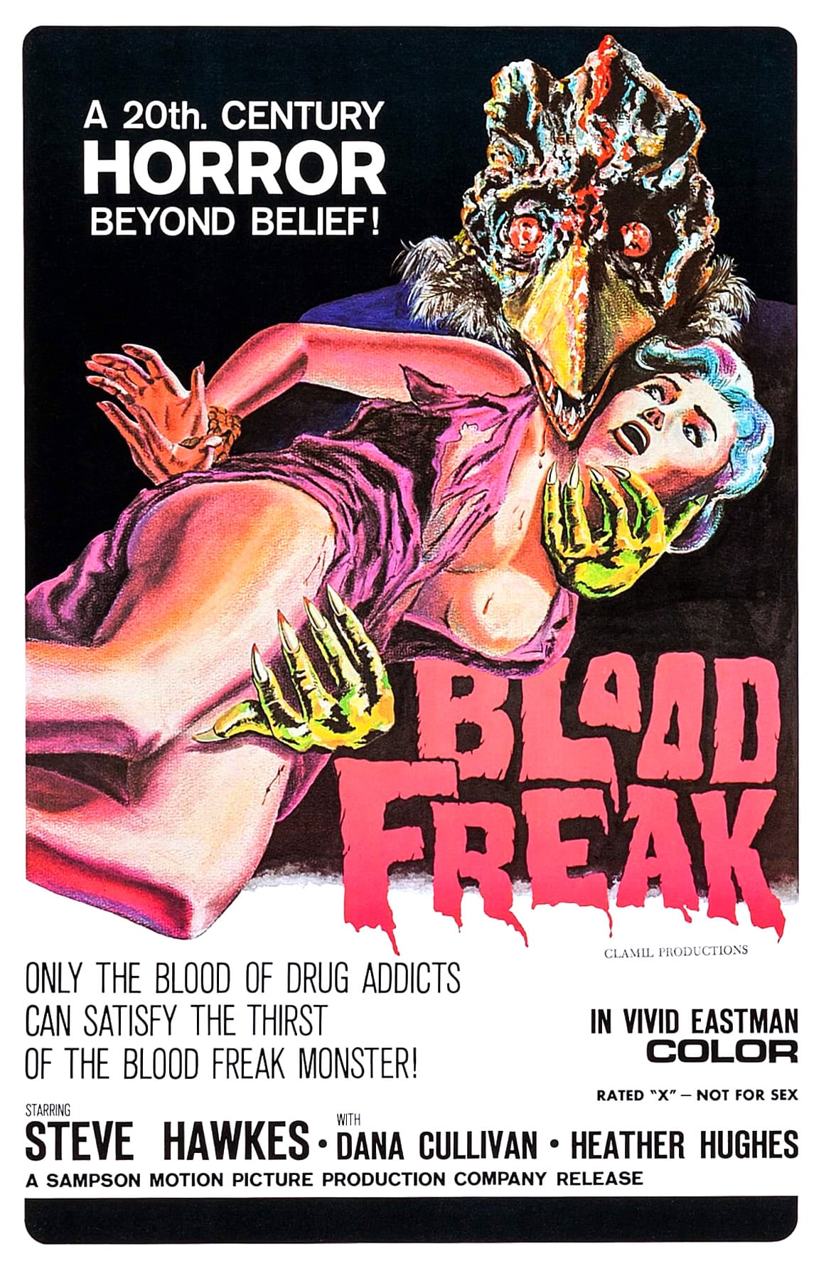 Poster for the movie "Blood Freak"