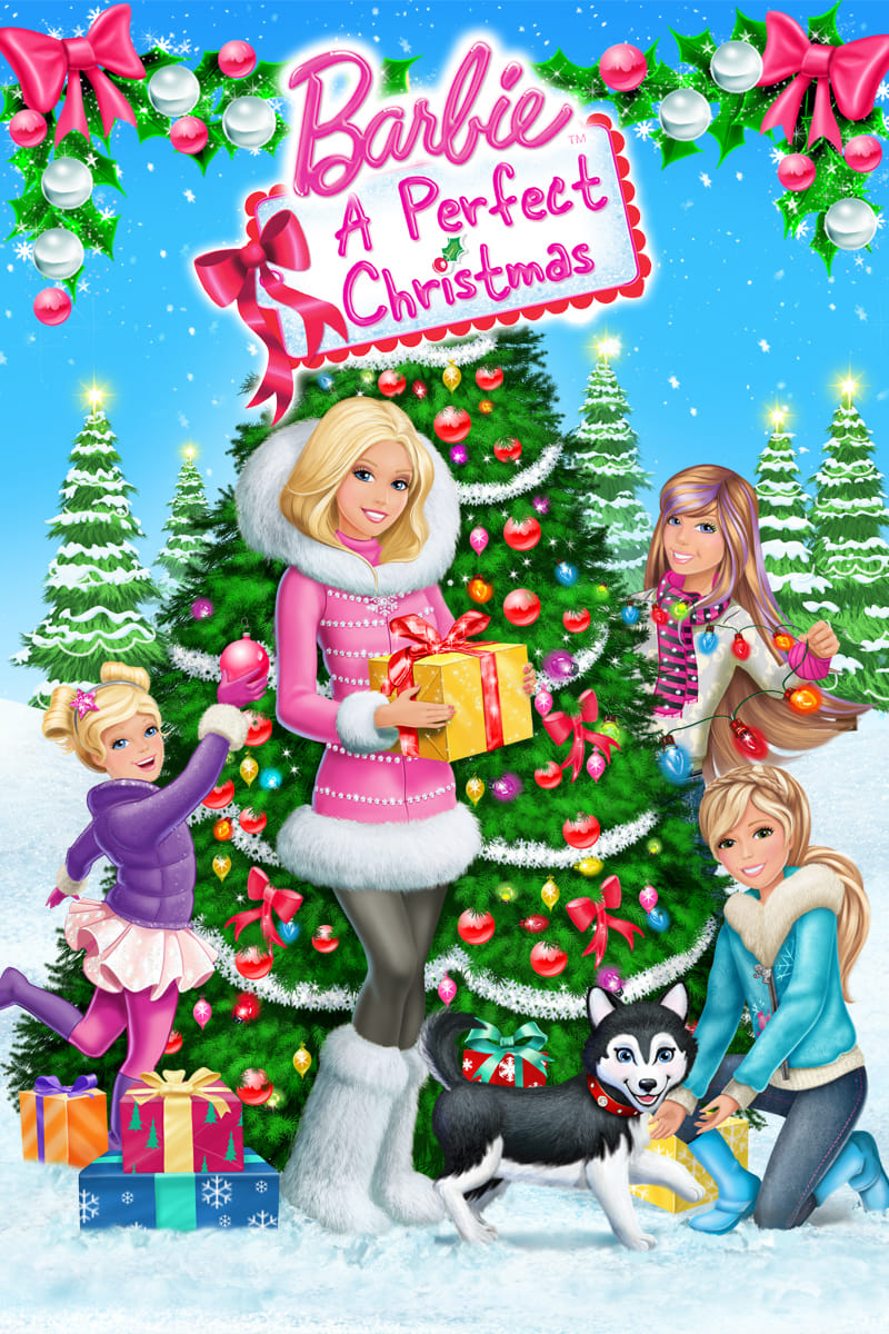 Poster for the movie "Barbie: A Perfect Christmas"