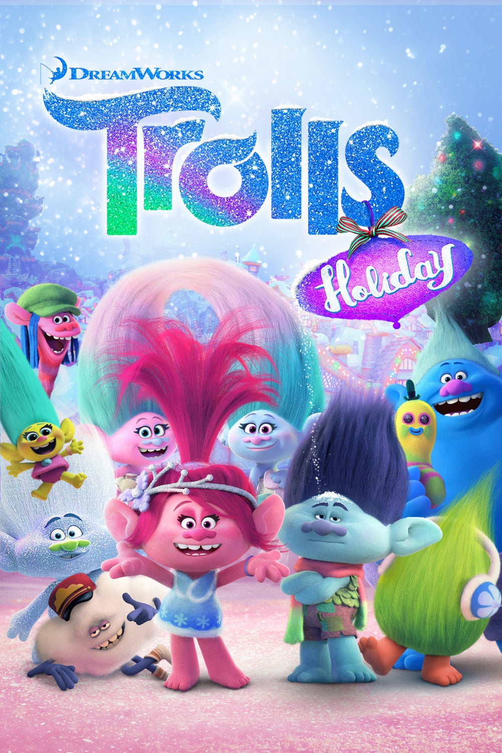 Poster for the movie "Trolls Holiday"